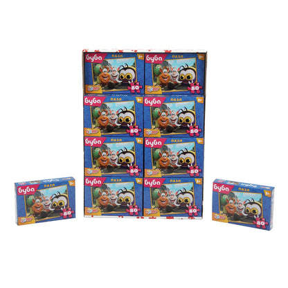 Буба. Пазлы классические в коробке. 80 деталей. 130х90х25 мм. Умные игры в уп.16шт в кор.8уп