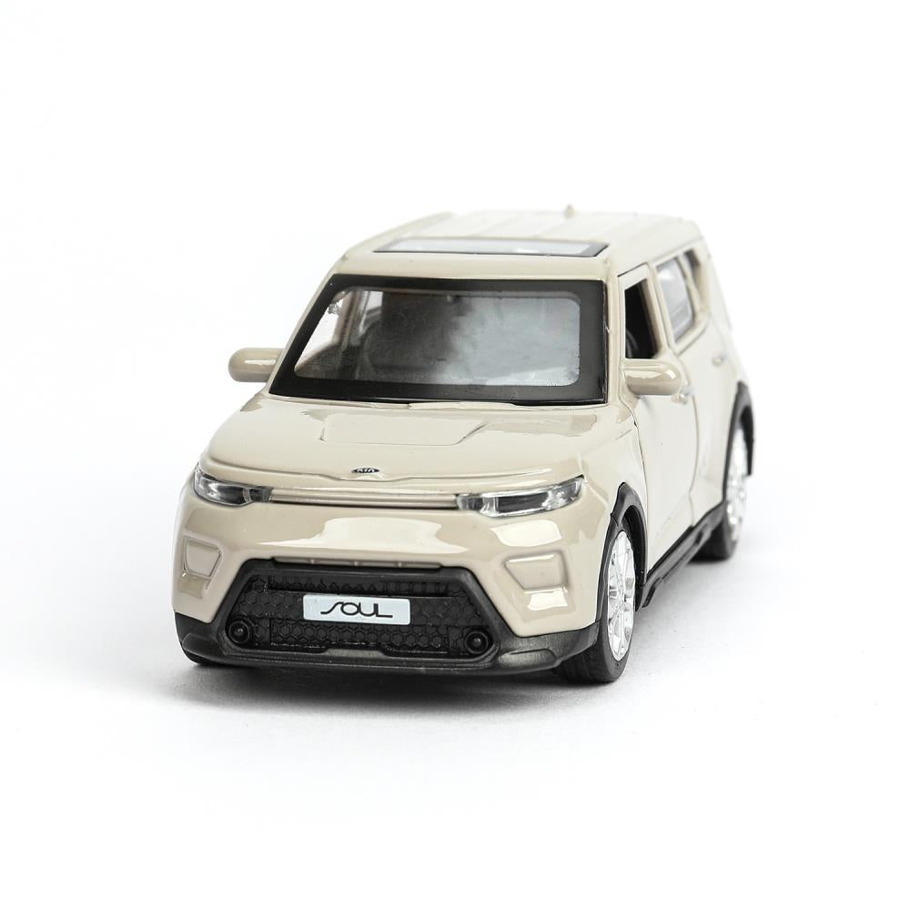 Машина металл KIA soul длина 12 см, двери, багаж., инерц, золотистый, кор. Parc technologique dans le cor.2*36шт