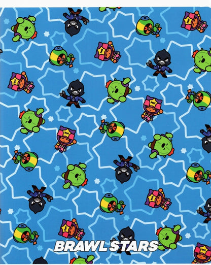 Тетрадь 48л клетка Brawl Stars. Синяя,BL0046