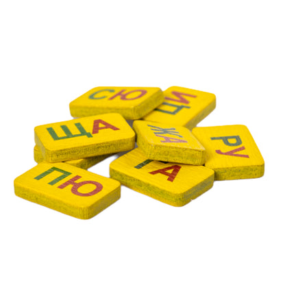 Лото деревянное "Слоги"