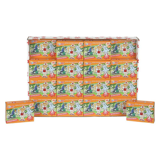 Буратино. СОЮЗМУЛЬТФИЛЬМ. Игра-головоломка. 54 деталей. 90х65х25 мм. Умные игры в уп.32шт в кор.8уп