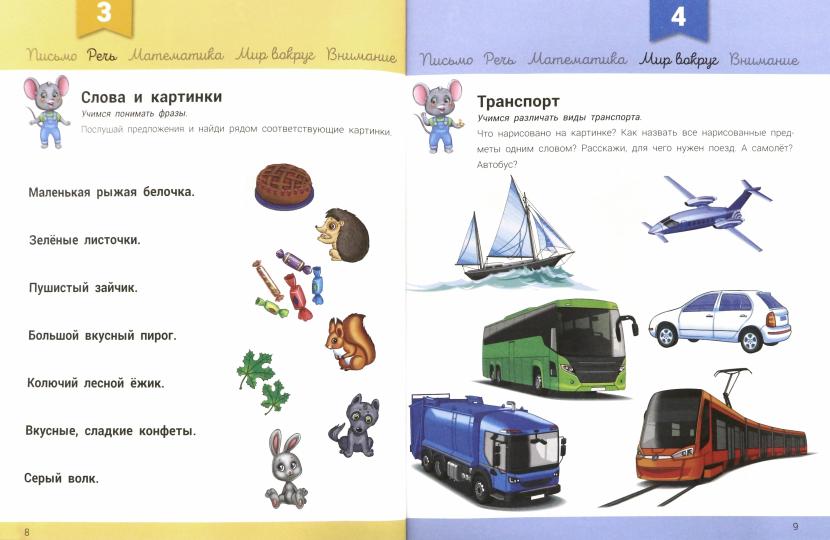 Развивалочка - Развивалочка с мышонком Мишей 3-4 года