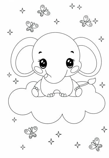 РАСКРАСКА А4 эконом. КАВАЙИ