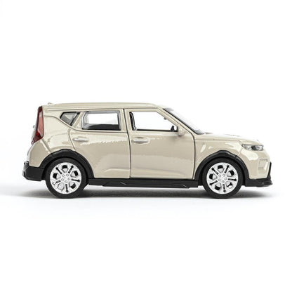 Машина металл KIA soul длина 12 см, двери, багаж., инерц, золотистый, кор. Parc technologique dans le cor.2*36шт