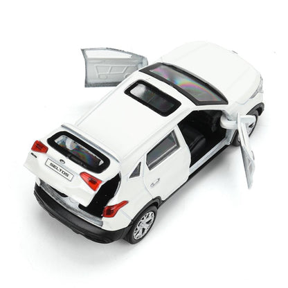 SELTOS-12-WH Машина металл KIA seltos длина 12 см, двери, багаж., инерц, белый, кор. Технопарк в кор