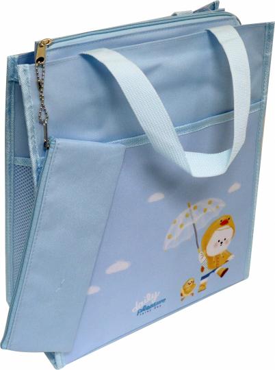 Сумка брезент 330x280x140 2отд ассорти,72619