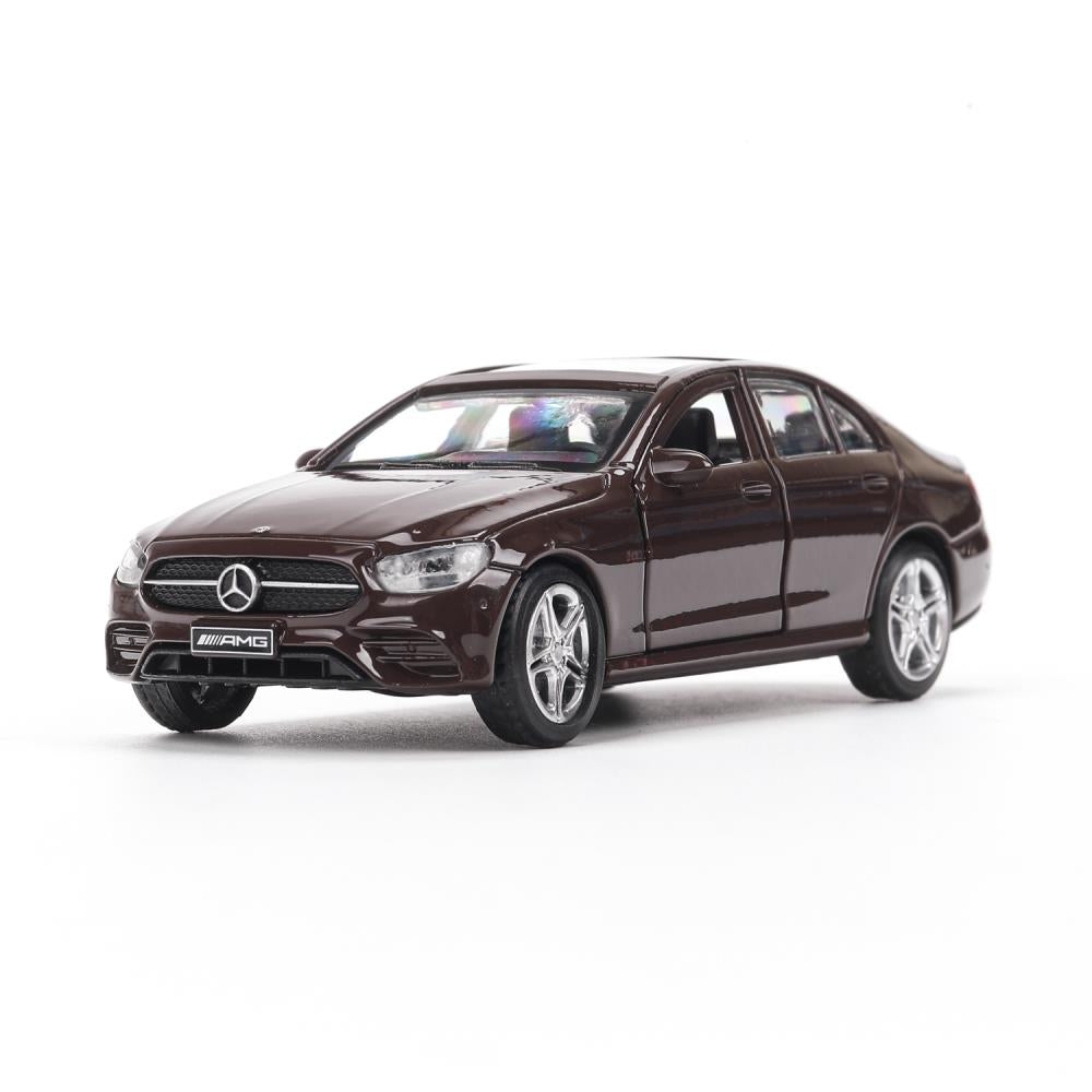 Машина металл MERCEDES-BENZ classe e amg 12см, дв,баг,ин,бордовый, кор. Parc technologique dans le cor.2*36шт