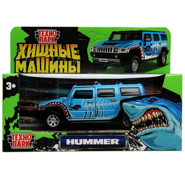 Machine en métal HUMMER H2 HUMMER 12 см, double, bag, инерц, голубой, kor. Parc technologique dans le cor.2*36шт