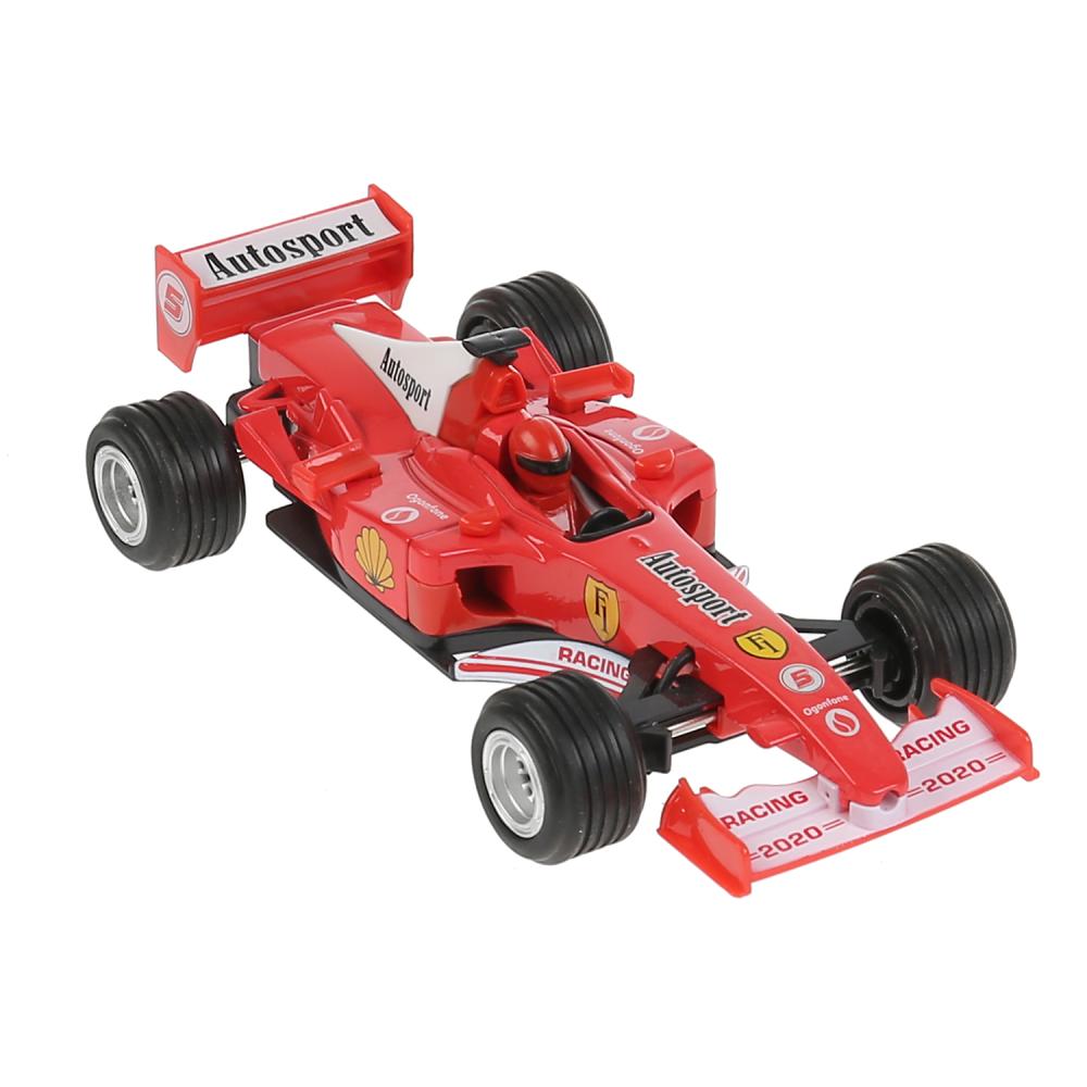 F1-17FR-S 300061 Машина металл СУПЕРКАР Ф1 17 см, инерция, красн, кор. Технопарк в кор.48шт