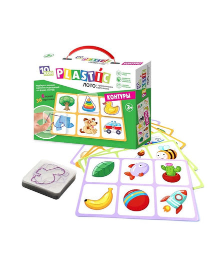 ЛОТО ПЛАСТИК "КОНТУРЫ" СЕРИЯ 10КОР ПЛАСТИК в кор.14шт
