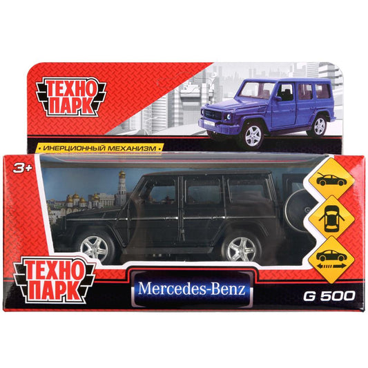ТМ Технопарк. Машина металл "MERCEDES-BENZ G-CLASS" 12см, открыв. двери, инерц., ЧЕРНЫЙ в кор.2*36шт