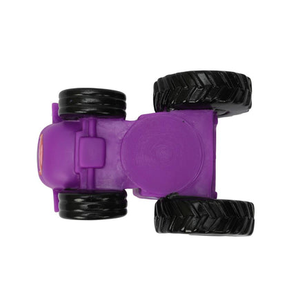 Игрушка пластизоль для ванны СИНИЙ ТРАКТОР 10 см, 1шт, сетка фиолетовая КАПИТОШКА в кор.50шт