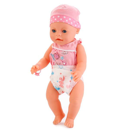 ПУПС "КАРАПУЗ" 40СМ, ФУНКЦ., ПЬЕТ И ПИСАЕТ, ПЛАЧЕТ НАСТОЯЩИМИ СЛЕЗАМИ, С АКСЕСС. В КОР. в кор.6шт