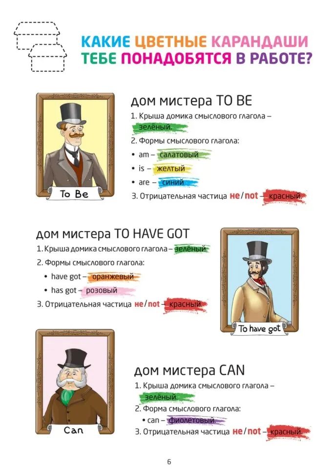 Английский для детей. Первые глаголы в играх и картинках