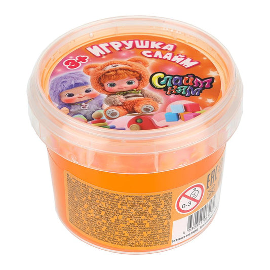 Игрушка слайм веселые девчонки, базовый оранжевый, 100 г Слайм-Ням в кор.48шт