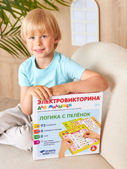 Игра настольная Электровикторина для малышей "Логика с пеленок"