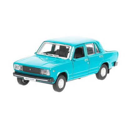 Машина металл LADA ваз-2105 1997 г. 12 см, двери, багажник, инерц., кор. технопарк Технопарк в кор.2*36шт