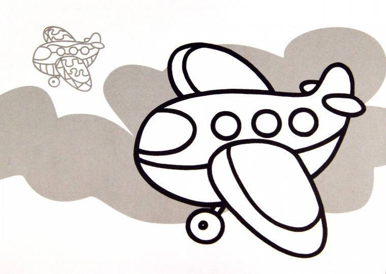 Транспорт. Раскраска с наклейками. Самолетики. (для детей от 3-х лет).