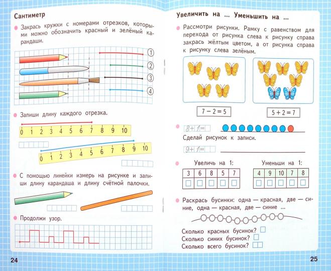 Моро, Математика. Рабочая тетрадь. 1 класс. В 2-х ч. Ч. 1 Школа России, ФПУ 2014/ ФПУ 2019