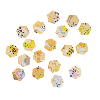 00784 Пазл деревянный. Занимательные соты. Букашки