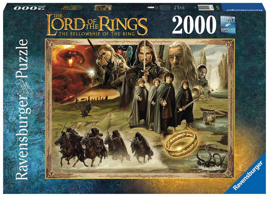 Ravensburger. Пазл карт. 2000 арт.16927 "Властелин колец: Братство кольца"