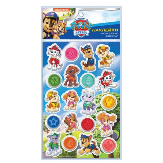 Наклейки зефирные Щенячий Патруль щенячий патруль MultiArt в кор.500шт