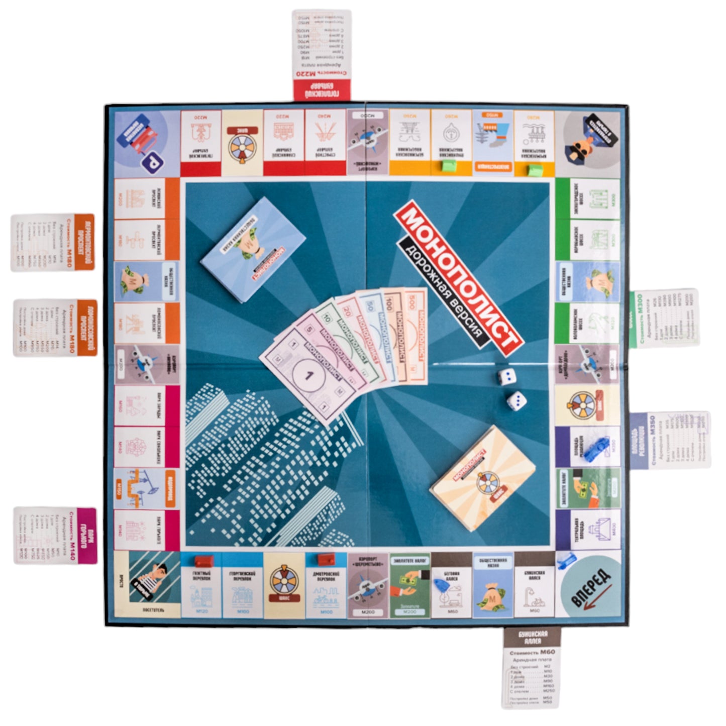 Игра настольная экономическая "Монополист" Дорожная версия