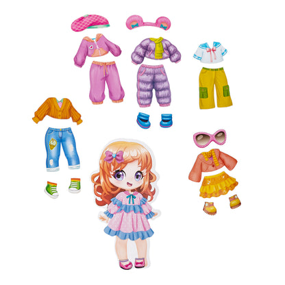 Игра магнитная "Одевашки. Карина". Серия Магнитные истории (европодвес)