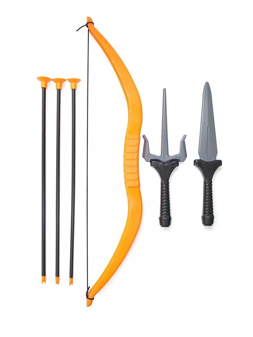 KNOPA. Набор оружия "Ниндзя" (кинжал, саи, лук, 3 стрелы) арт.87045 /10 (Пластмастер)