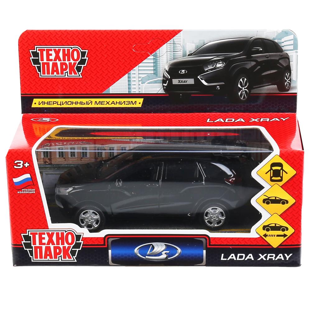 XRAY-BK Машина металл LADA XRAY, 12см, открыватель. двери, инерц, черный 9818 в кор. Технопарк в кор.2*36