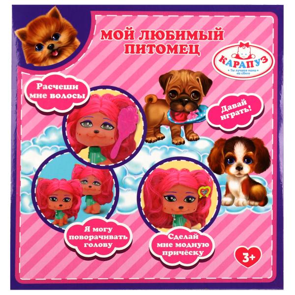 Питомец собака с волосами, акс, кор КАРАПУЗ в кор.2*30шт