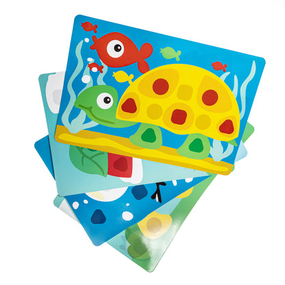 Мозаика для самых маленьких Baby Toys "Черепашка" d 40/5 цв (32 эл) nev кор