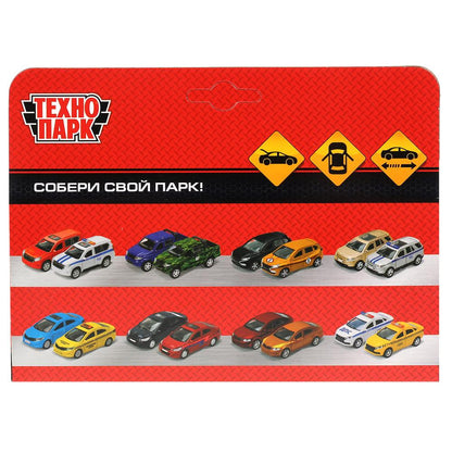 Машина металл "renault arkana" дл 12 см, откр дв, багажник, инерц, белый, в кор. Технопарк в кор.2*36шт