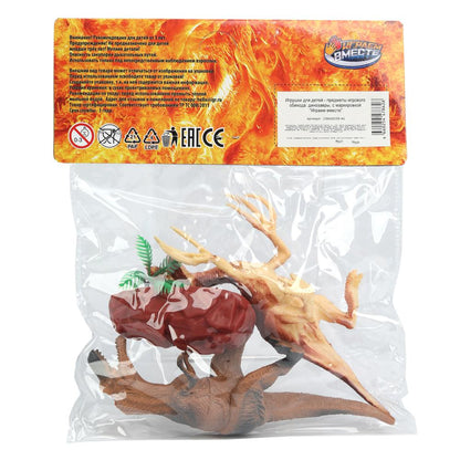 Jeu de plastique ДИНОЗАВРЫ 2 pièces/paquet, plus de ИГРАЕМ ВМЕСТЕ в кор.2*96наб