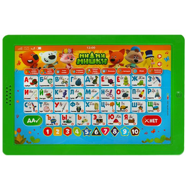 Обучающий планшет Ми-ми-мишки 300 стихов,песен,загадок,звуков.свет.кор.бат. Умка в кор.36шт