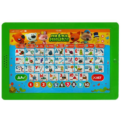 Обучающий планшет Ми-ми-мишки 300 стихов,песен,загадок,звуков.свет.кор.бат. Умка в кор.36шт