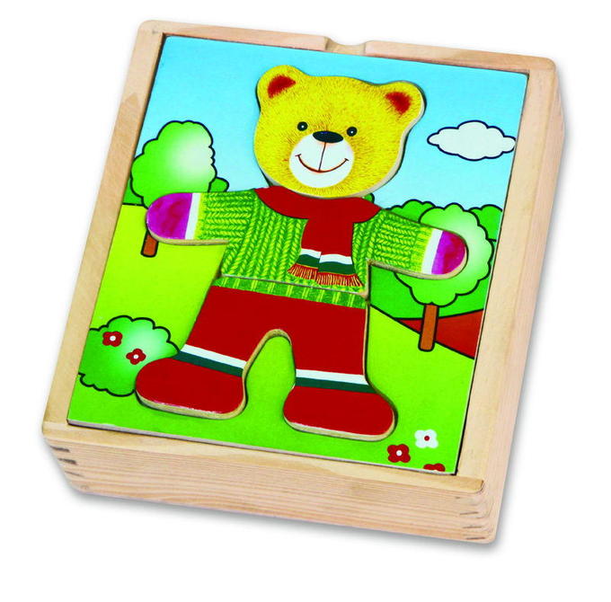 VIGA. 56401 Игра Одень мишку (мальчик)в пленке
