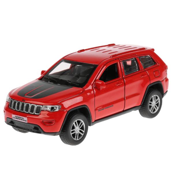 Машина металл свет-звук JEEP GRAND CHEROKEE 12 см, двер, баг, ин, крас, кор. Технопарк в кор.2*36шт