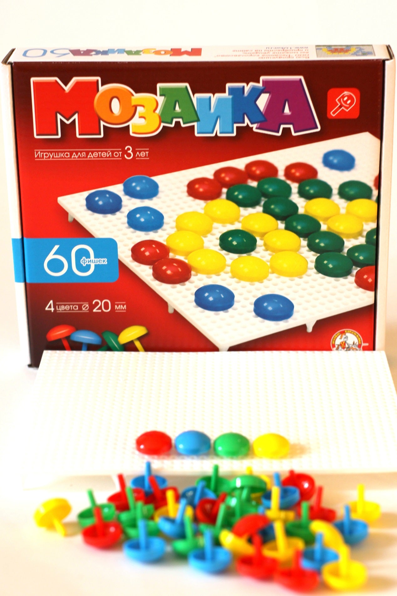 Мозаика d 20/4цв/60шт/1 поле (арт.00978)