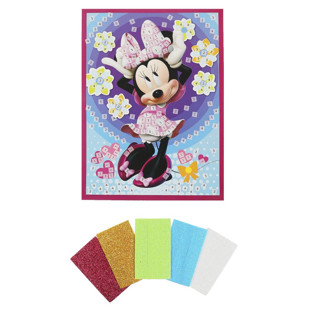 Аппликация мягкая мозаика из эва мышка МУЛЬТИ АРТ в кор.100шт