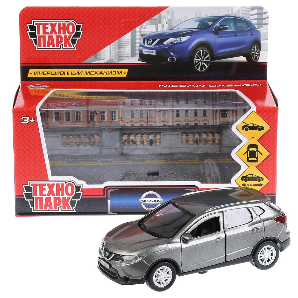 ТМ Технопарк. Машина металл "NISSAN QASHQAI" 12см, откр дв, багаж, инерц, СЕРЫЙ. в кор. в кор.2*36шт