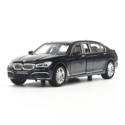 Machine en métal pour BMW 760, 22 cm, double, capot, bagage, inertie - en cor.24шт