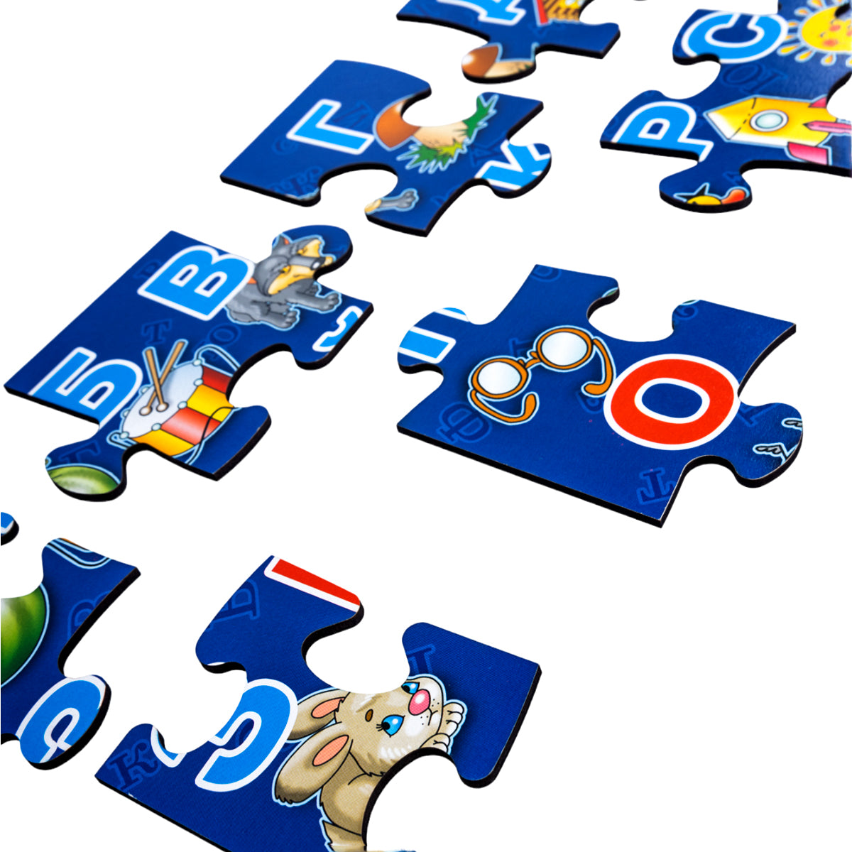 Пазлы из дерева. Мои первые пазлы "Алфавит" 24 эл