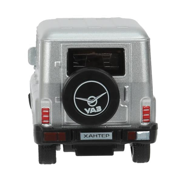 Машина металл УАЗ ХАНТЕР длина 10,5 см, инерция, серебристый, кор. Технопарк в кор.2*36шт