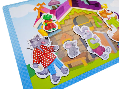 Игра магнитная "В гостях у сказки" Серия Магнитные истории (европодвес)