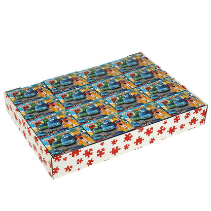 Весёлый автобус. Пазлы в коробке 35 деталей. MINI. 90х65х25 мм. Умные игры в уп.32шт в кор.8уп