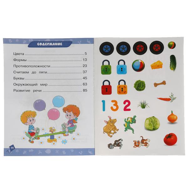 Годовой курс занятий 2-3 года с наклейкакми М.А. Жукова. 205х280мм, 96 стр. Умка в кор.15шт