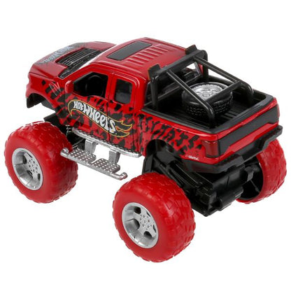FY6108G-R2 304280 Машина металл свет-звук hot wheels ВНЕДОРОЖНИК, 12 см, дв, подв., инер, кор. Техно