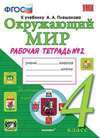 УМКн. Р/Т ПО ПРЕДМ."ОКР.МИР" 4 КЛ. ПЛЕШАКОВ. № 2. ФГОС (карты по состоянию на 01.01.2022)