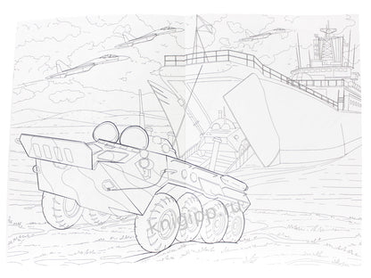 РАСКРАСКА для мальчиков. СОВРЕМЕННЫЕ СУПЕРГЕРОИ. Военная авиация и корабли